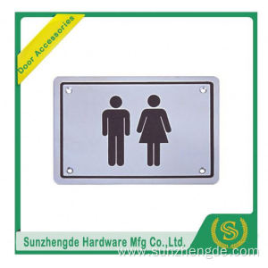 BTB SSP-013SS Stainless Steel Rectangle Baby Toilet Door Sign
